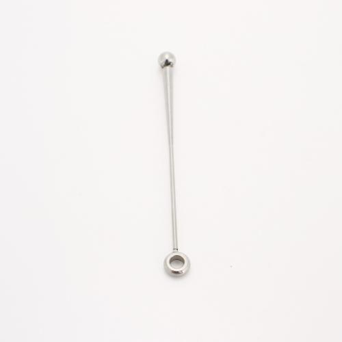 Stainless Steel Pendants, 304 Stainless Steel, DIY, original color, 49x2mm, Sold By PC