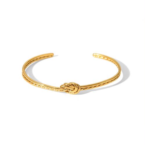 Bracelet en acier inoxydable, Acier inoxydable 304, Plaqué d'or, bijoux de mode & styles différents pour le choix & pour femme, Vendu par PC