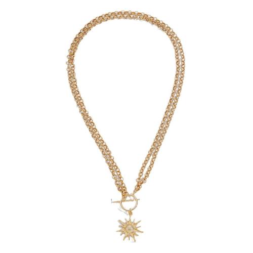 Tibetan Style Jewelry Necklace, with brass chain, plated, fashion jewelry & for woman, Sold By PC