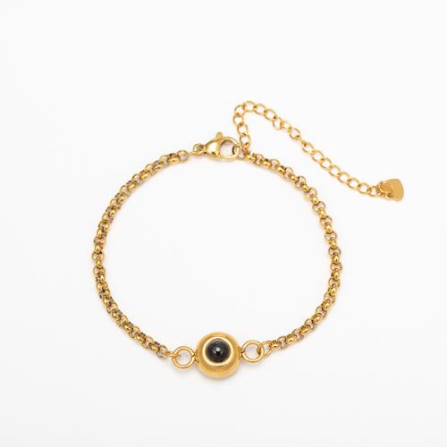 Titanstahl Miniatur Projection Armband, plattiert, Modeschmuck & unisex, keine, Länge:ca. 6.3 ZollInch, verkauft von PC