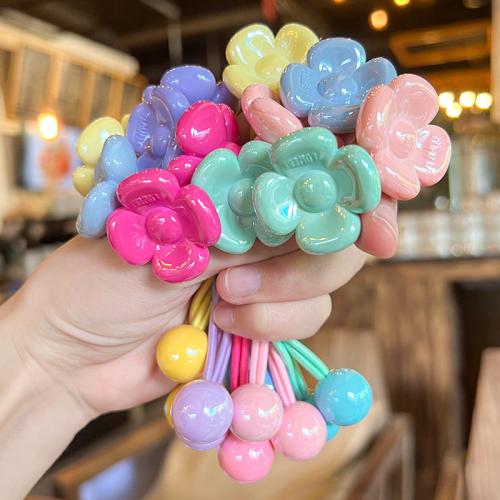 Ponytail Holder, Acrylic, fashion jewelry, more colors for choice, Sold By Pair