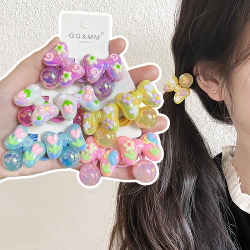 Ponytail Holder, Acrylic, fashion jewelry, more colors for choice, Sold By Pair