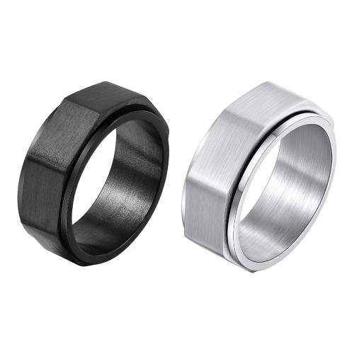 Stainless Steel Finger Ring, 304 Stainless Steel, polished, fashion jewelry & different size for choice & for man, more colors for choice, Sold By PC