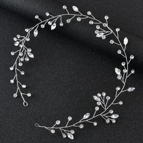 Bridal Hair Wreath, Tibetan Style, with Rhinestone, handmade, fashion jewelry & for woman, more colors for choice, Sold By PC