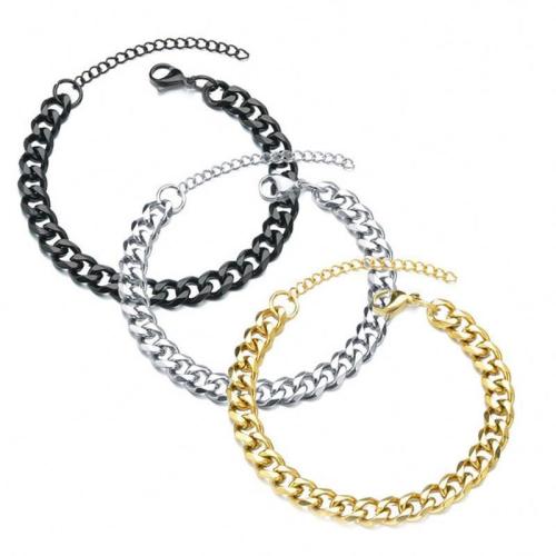 Parures de bijoux en acier inoxydable, poli, bijoux de mode & pour homme, plus de couleurs à choisir, Vendu par PC