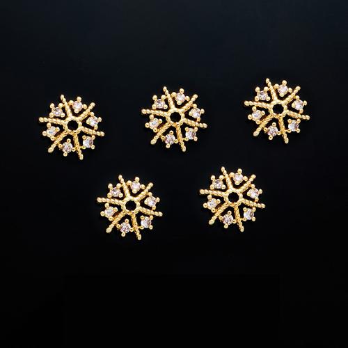Capuchon pour perle en laiton, Plaqué or 18K, DIY & styles différents pour le choix & pavé de micro zircon, Vendu par PC