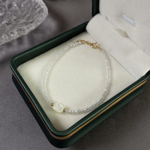 Gemstone Bracelets, Spinel, plated, fashion jewelry, mixed colors, Length17.5cm+5cm, Sold By PC
