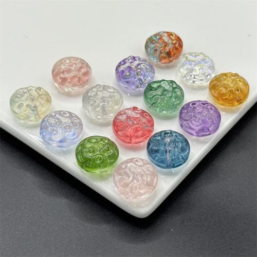 Plated Lampwork Beads, DIY, more colors for choice, 14mm, 100PCs/Bag, Sold By Bag