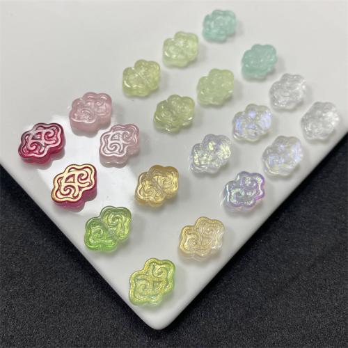 Plated Lampwork Beads, Cloud, DIY, more colors for choice, 9x13mm, 100PCs/Bag, Sold By Bag