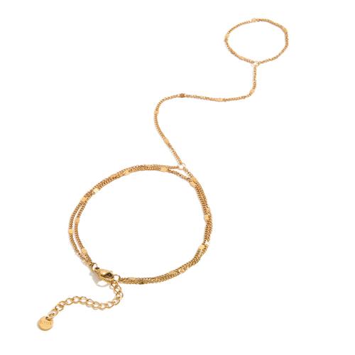 Fashion Stainless Steel Jewelry Sets, 304 Stainless Steel, with Plastic Pearl, plated, fashion jewelry & different styles for choice & for woman, golden, Sold By PC