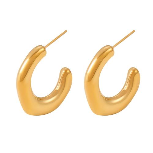 Stainless Steel Stud Earrings, 304 Stainless Steel, plated, fashion jewelry & for woman, more colors for choice, Sold By PC