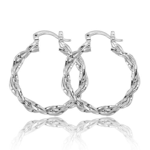 Brass Leverback Earring, plated, fashion jewelry & for woman, original color, Sold By PC