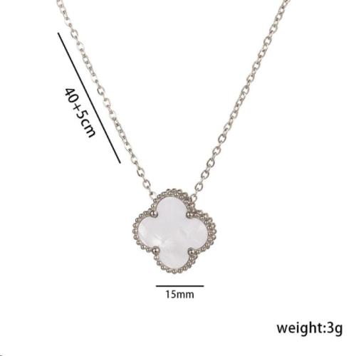 Edelstahl Schmuck Halskette, 304 Edelstahl, silberfarben plattiert, Modeschmuck, Silberfarbe, verkauft von Tasche