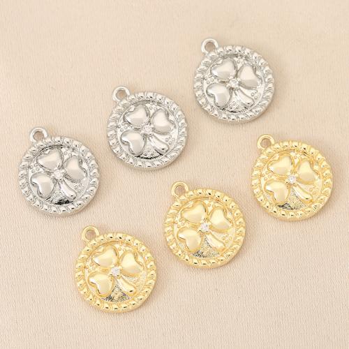Cubique Pendentif en laiton zircon pavent, Placage, DIY & pavé de micro zircon, plus de couleurs à choisir, protéger l'environnement, sans nickel, plomb et cadmium, 10PC/sac, Vendu par sac