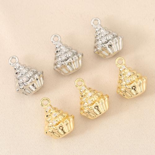 Cubique Pendentif en laiton zircon pavent, Placage, DIY & pavé de micro zircon, plus de couleurs à choisir, protéger l'environnement, sans nickel, plomb et cadmium, 10PC/sac, Vendu par sac