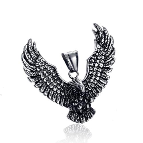 Titanium Steel Pendants, eagle, plated, vintage & DIY, more colors for choice, 47x45mm, Sold By PC