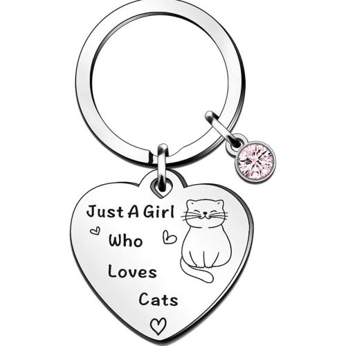 Bag Purse Charms Keyrings Keychains, 304 Stainless Steel, Heart, Unisex & different styles for choice & with letter pattern & with rhinestone, key clasp length 30-60mm, 10PCs/Lot, Sold By Lot
