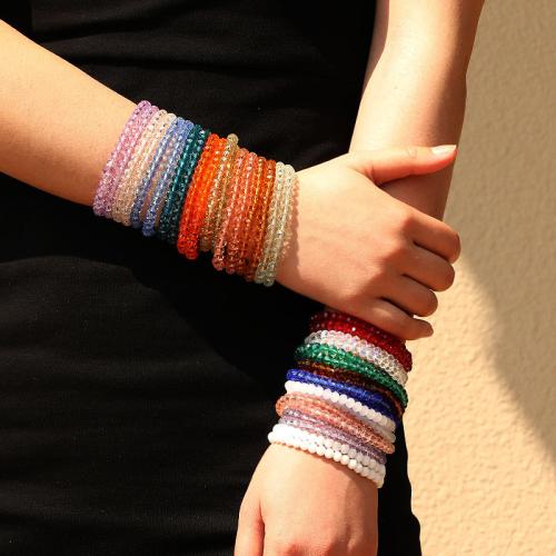 Bracelets de cristal, bijoux de mode, plus de couleurs à choisir, Vendu par fixé