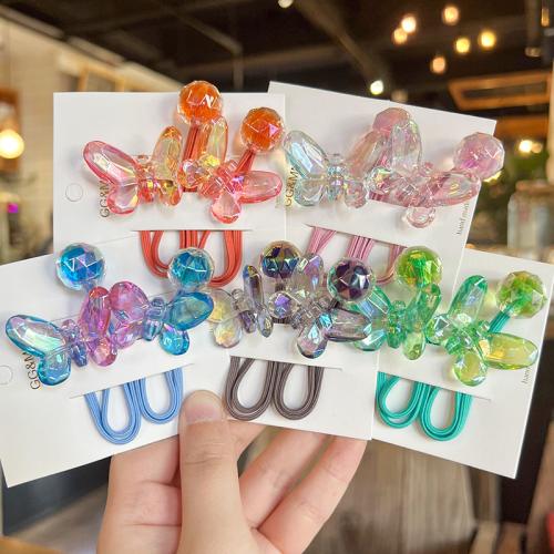 Ponytail Holder, Acrylic, fashion jewelry, more colors for choice, Sold By Pair