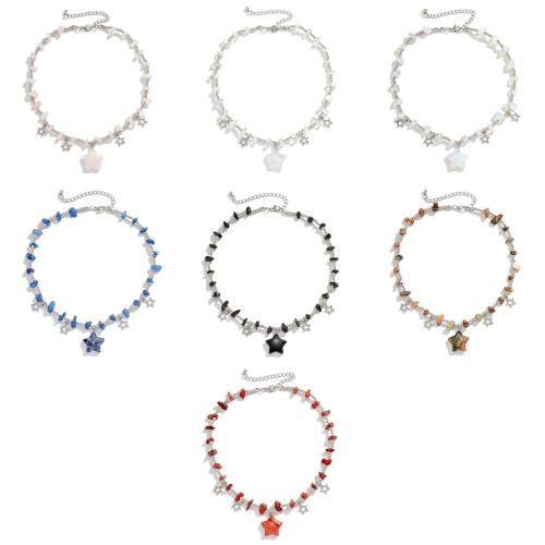 Tibetan Style Necklace, with turquoise & Glass & Copper Coated Plastic, plated, fashion jewelry & for woman, more colors for choice, Sold By PC