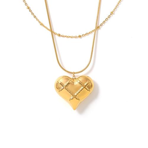Stainless Steel Jewelry Necklace, 304 Stainless Steel, plated, fashion jewelry & for woman, more colors for choice, Sold By PC
