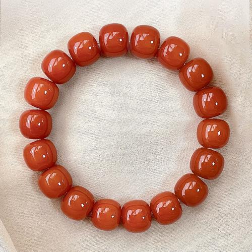 Bodhi Root Bracelet, with Tibetan Style, Unisex & different size for choice & different styles for choice, rogue red carmine, Length:Approx 7 Inch, Sold By PC