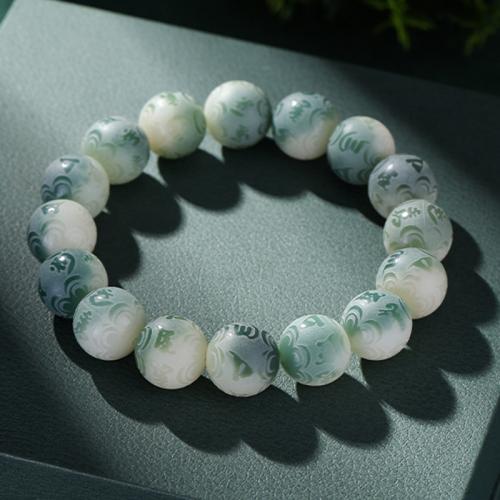 Bodhi racine bracelet, Rond, gravé, unisexe & normes différentes pour le choix, plus de couleurs à choisir, Longueur:Environ 7 pouce, Vendu par PC