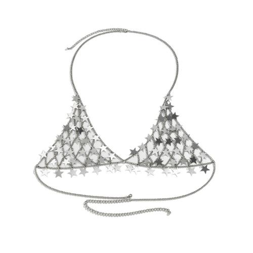 Body Chain Jewelry, Plastic, with iron chain, fashion jewelry & for woman, more colors for choice, Sold By PC