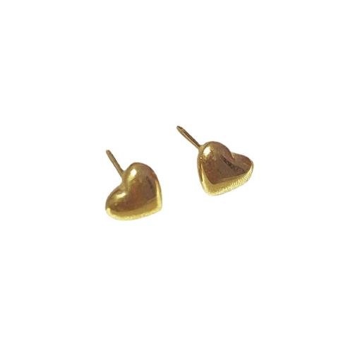 Partículas de acero Arito, Corazón, chapado en color dorado, Joyería & para mujer, 20mm, Vendido por Par