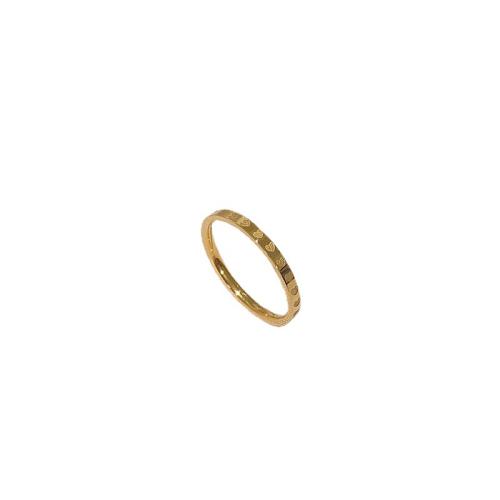 Partículas de acero anillo, chapado en color dorado, con patrón de corazón & diverso tamaño para la opción & para mujer, tamaño:4-10, Vendido por UD