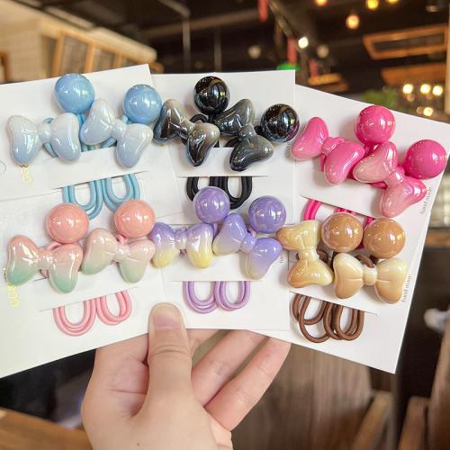 Ponytail Holder, Acrylic, fashion jewelry, more colors for choice, Sold By Pair