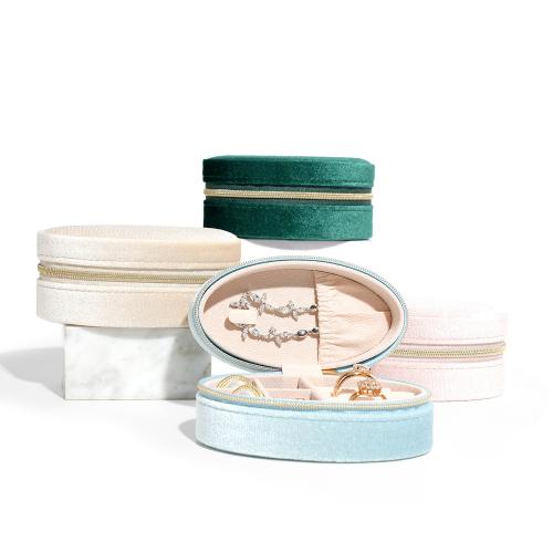 Velveteen Jewelry Set Box, with Velveteen, portable & durable, more colors for choice, Sold By PC