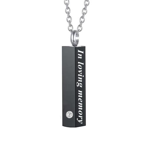 304 Stainless Steel Cinerary Casket Necklace, Perfume Bottle, plated, DIY & with rhinestone, more colors for choice, Sold By PC
