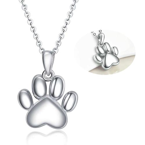 304 Stainless Steel Cinerary Casket Pendant, Claw, silver color plated, DIY, silver color, Sold By PC