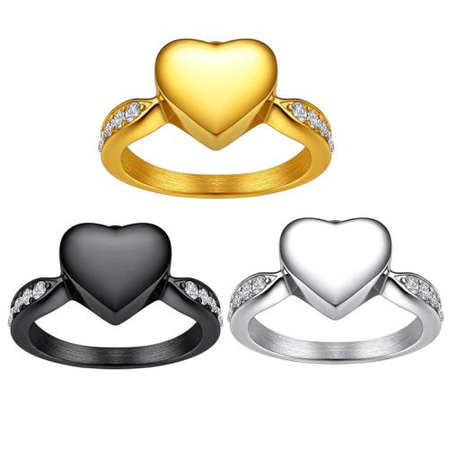 304 Stainless Steel Heart, plated, DIY & with rhinestone, more colors for choice, Sold By PC