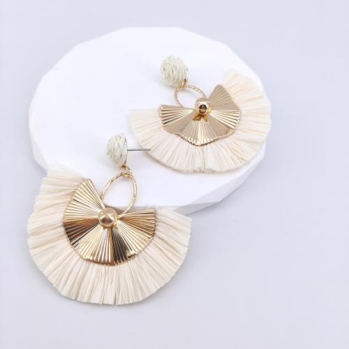 Iron Earring, Rafidah Grass, with Iron, fashion jewelry, more colors for choice, Sold By PC