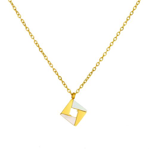 Stainless Steel Jewelry Necklace, 304 Stainless Steel, gold color plated, fashion jewelry & for woman & hollow, Sold By PC