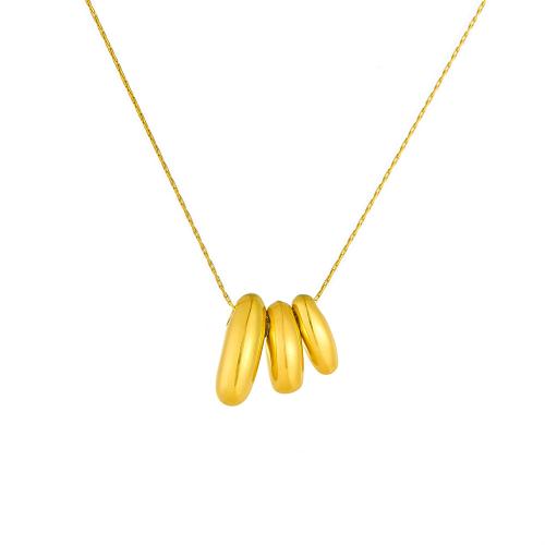 Stainless Steel Jewelry Necklace, 304 Stainless Steel, gold color plated, fashion jewelry & for woman, Sold By PC