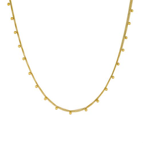 Multi Layer Necklace, 304 Stainless Steel, gold color plated, Double Layer & fashion jewelry & for woman, Sold By PC