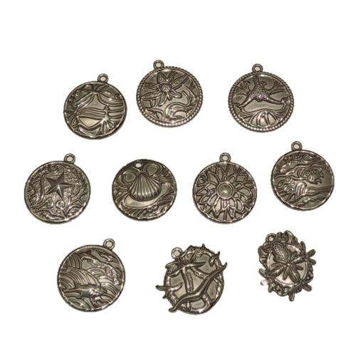 Stainless Steel Pendants, 304 Stainless Steel, silver color plated, DIY, silver color, Sold By PC
