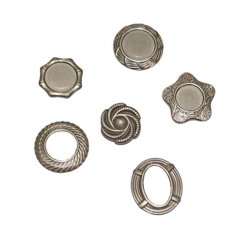 Stainless Steel Cabochon Setting, 304 Stainless Steel, silver color plated, DIY, more colors for choice, Sold By PC