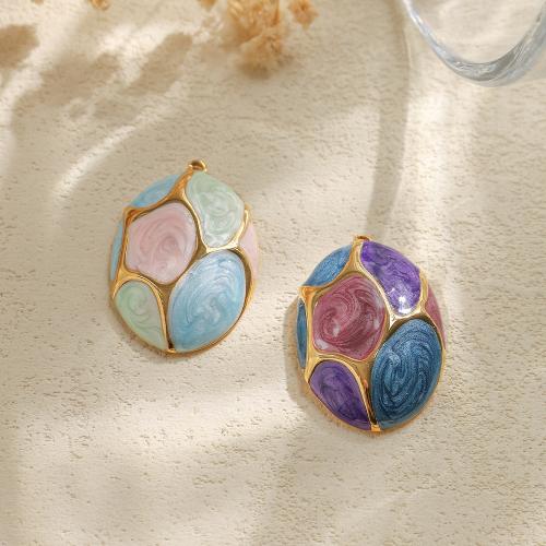 Acier inoxydable 304 Pendentif, Placage de couleur d'or, DIY & émail, plus de couleurs à choisir, protéger l'environnement, sans nickel, plomb et cadmium, 10PC/sac, Vendu par sac