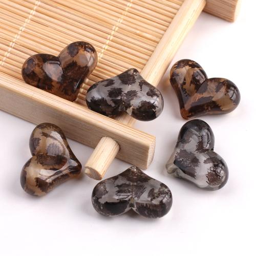 Acrylic Jewelry Beads, Heart, DIY & enamel, more colors for choice, Sold By PC