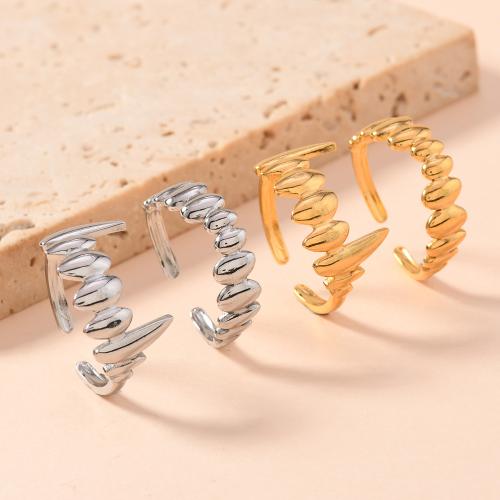 Stainless Steel Finger Ring, 304 Stainless Steel, plated, fashion jewelry & Unisex & different styles for choice, more colors for choice, US Ring Size:7, Sold By PC