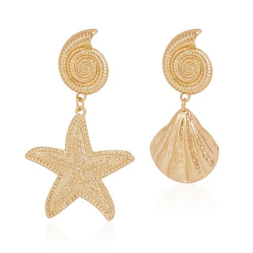 Tibetan Style Drop Earring, plated, fashion jewelry & for woman, golden, Sold By Pair