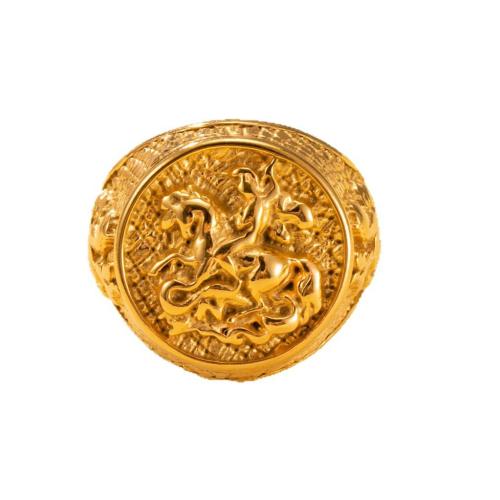 304 Stainless Steel Finger Ring, 18K gold plated, fashion jewelry & different size for choice & for man, Sold By PC