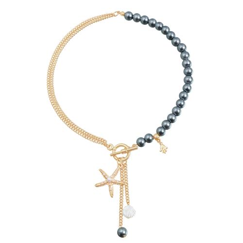 Tibetan Style Jewelry Set, with Shell & Plastic Pearl, gold color plated, fashion jewelry & different styles for choice & for woman, Sold By PC