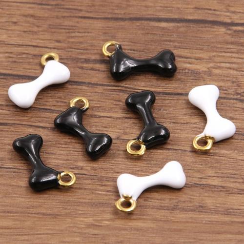 Edelstahl Schmuck Anhänger, 304 Edelstahl, Knochen, plattiert, DIY, keine, verkauft von Tasche