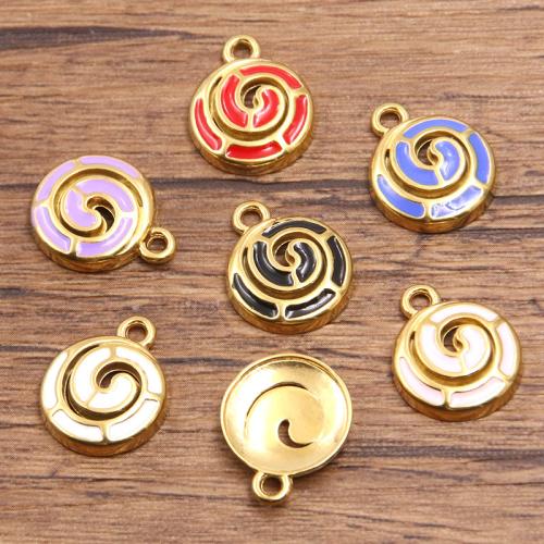 Bijoux pendentifs en acier inoxydable , Acier inoxydable 304, Placage, DIY & styles différents pour le choix & émail, plus de couleurs à choisir, 10PC/sac, Vendu par sac