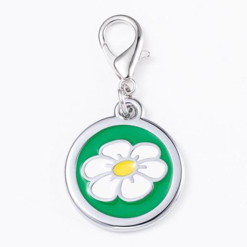 Tibetan Style Flat Round, plated, epoxy gel, more colors for choice, pet tag length 25-30mm, Sold By PC